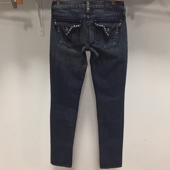 NEW PRIVACY PANT STUDDED SKINNY SLIM PRVCY premium denim jean skinny - Picture 2 of 8